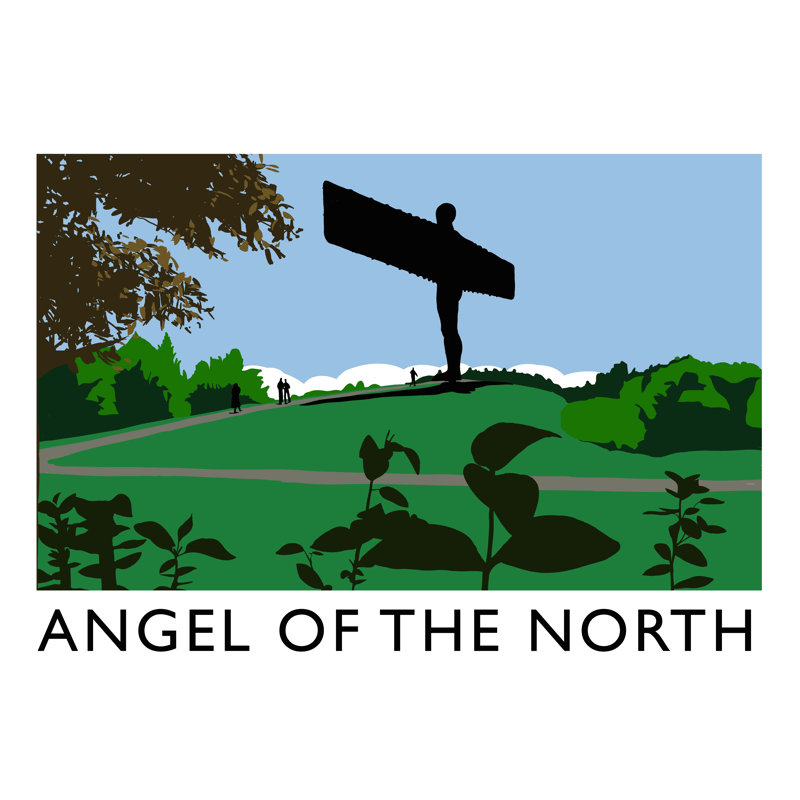 Angel Of The North 2 by Richard O'Neil - Print, No Frame, 30 cm H x 40 cm W x 1 cm D