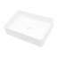 Lavabo vasque de salle de bain Stain - Céramique blanche rectangulaire, aspect moderne et élégant, lisse