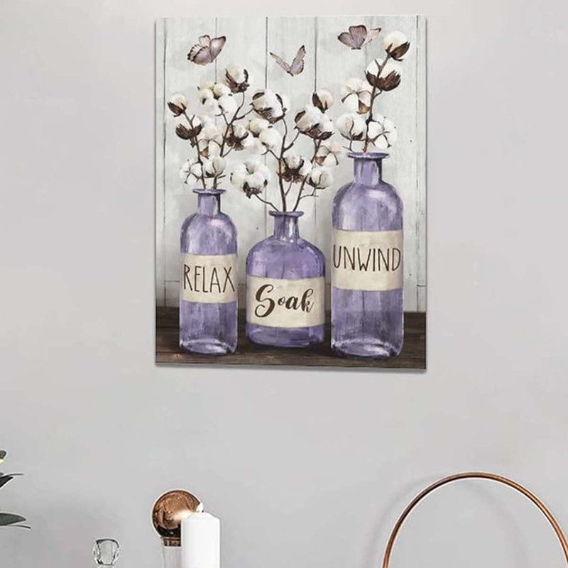 Wrapped Canvas Print, Purple