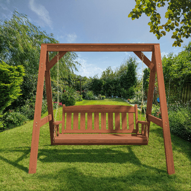 Balançoire Mission avec support en A, Teinture cèdre, 75"