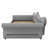 Queen Size Upholstered Daybed with LED and Nail Head Decoration, Gray-719818121