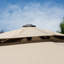 Parasol en porte-à-faux 11 pi Hammd-946303764