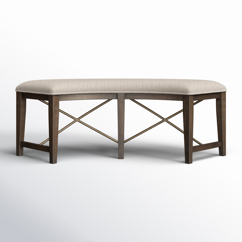 Ariyal Solid Wood Bench, Graphite