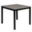 5 sièges de cuisine à hauteur de comptoir, gris et noir, fabrication, chaises rembourrées confortables, table à économie d'espace avec 4 et dessus, coussins de siège, design