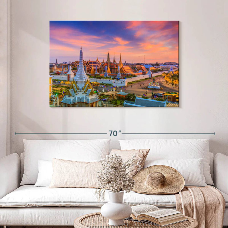 Rorry Wat Phra Kaew Sunset, 30" H x 45" W