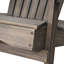 Chaise pliante de style rustique, gris, faite de bois pour la détente pliante extérieure