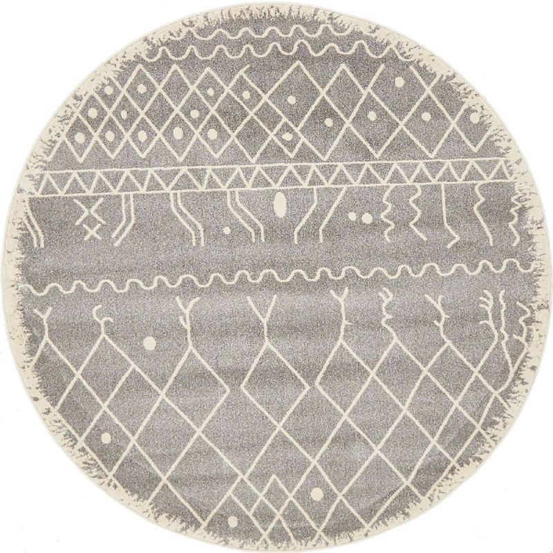 Globe Geometric Indoor Rug, Round 6'