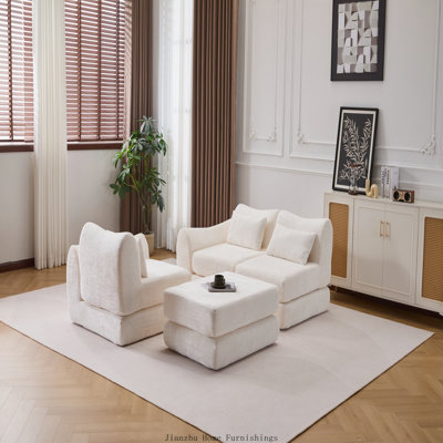 Canapé modulaire pliable en chenille Wave