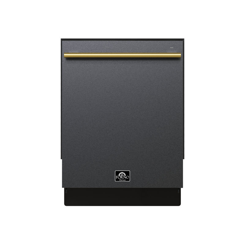 Romano Espresso 24 in. Built-In Tall Tub, Top Control, Dishwasher, 52 dBA, ENERGY STAR, Black
