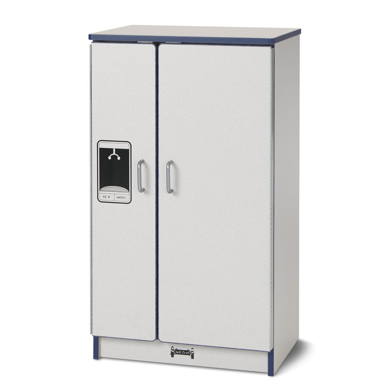 Rainbow Accents Culinary Creations Kitchen Refrigerator, Gray/Navy
