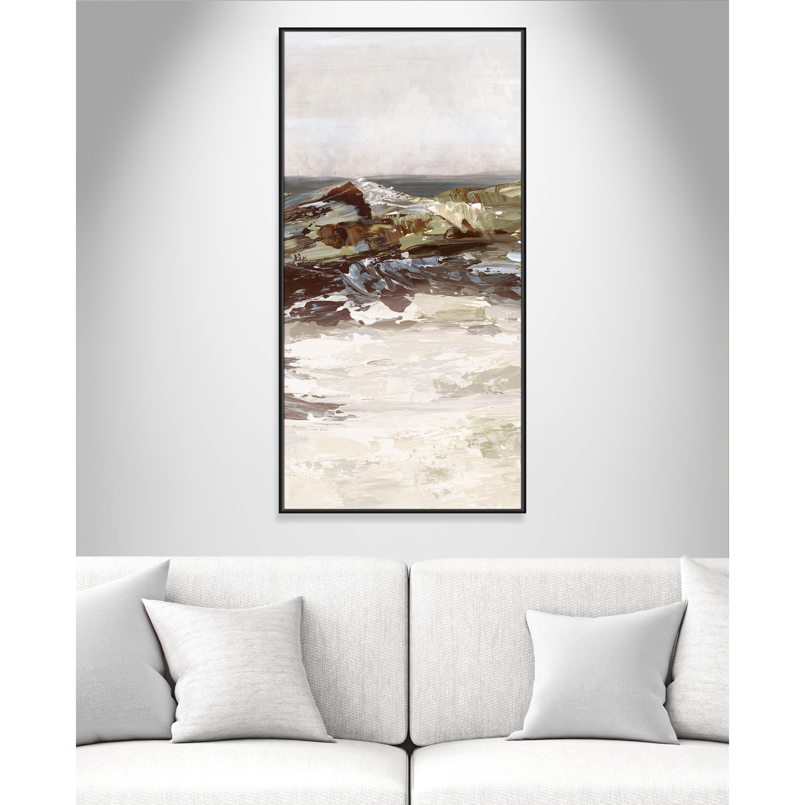 Stoney Peak Print by , 61.5" H x 31.5" W, Black