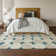 Premium Machine Washable Prisco Teal Rug