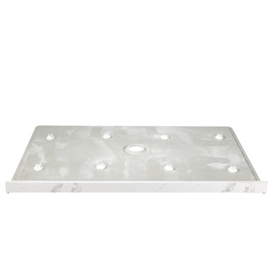 60" W X 36" D Acrylic Shower Base, Composite Single Threshold Shower Pan, Center Drain Slip-Resistant