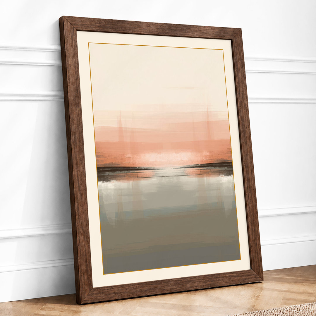 Still Horizon Minimalist Framed Art Print