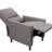 Upholstered Manual Pushback Recliner Armchair-720110222