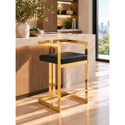 Tabouret de comptoir avec repose-pieds Kenzie