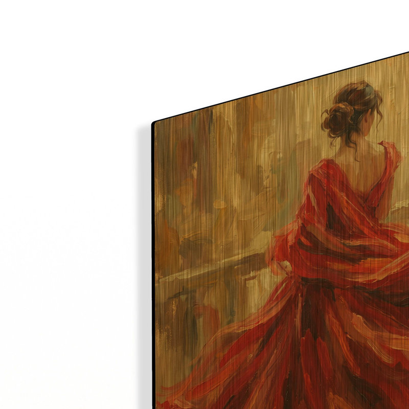 " Scarlet Rhapsody " Print, 12 po x 12 po