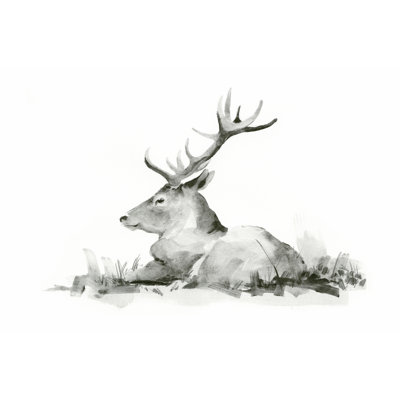Recumbent Stag II by Jacob Green - Painting