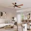 Ventilateur de plafond 56 po avec lumières DEL-1763398312