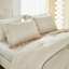 Ensemble d'édredon pour lit double beige, ensemble d'édredon léger à volants 3 pièces, ensemble de lit moelleux (édredon 79 x 90 po, 2 taies d'oreiller)-130873975-130873976