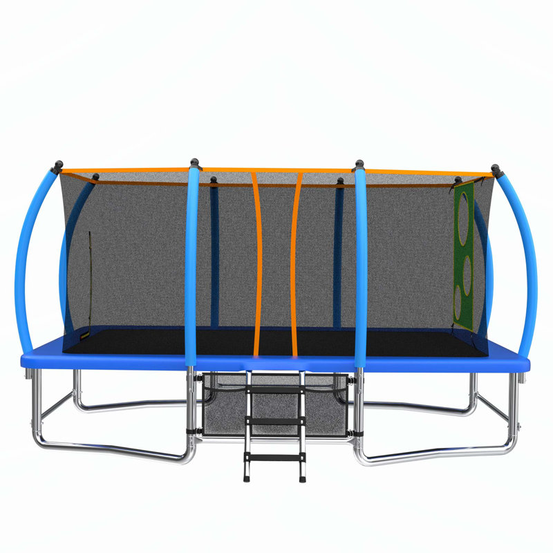 Trampoline d'extérieur pour enfants et adultes avec caractéristiques de sécurité avancées et fabrication durable