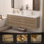 Meuble-lavabo flottant avec lavabo Tiberiu-603032045-603032046