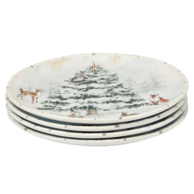 Ensemble de 4 assiettes Winter's Frost