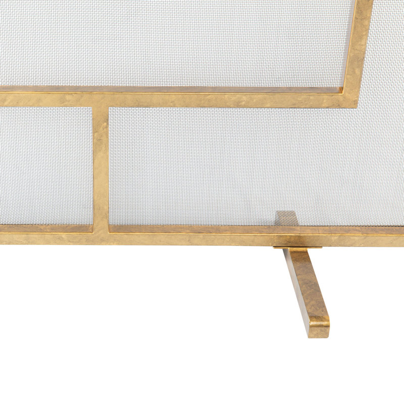 Chelsea Steel Fireplace Screen, Royal Gold