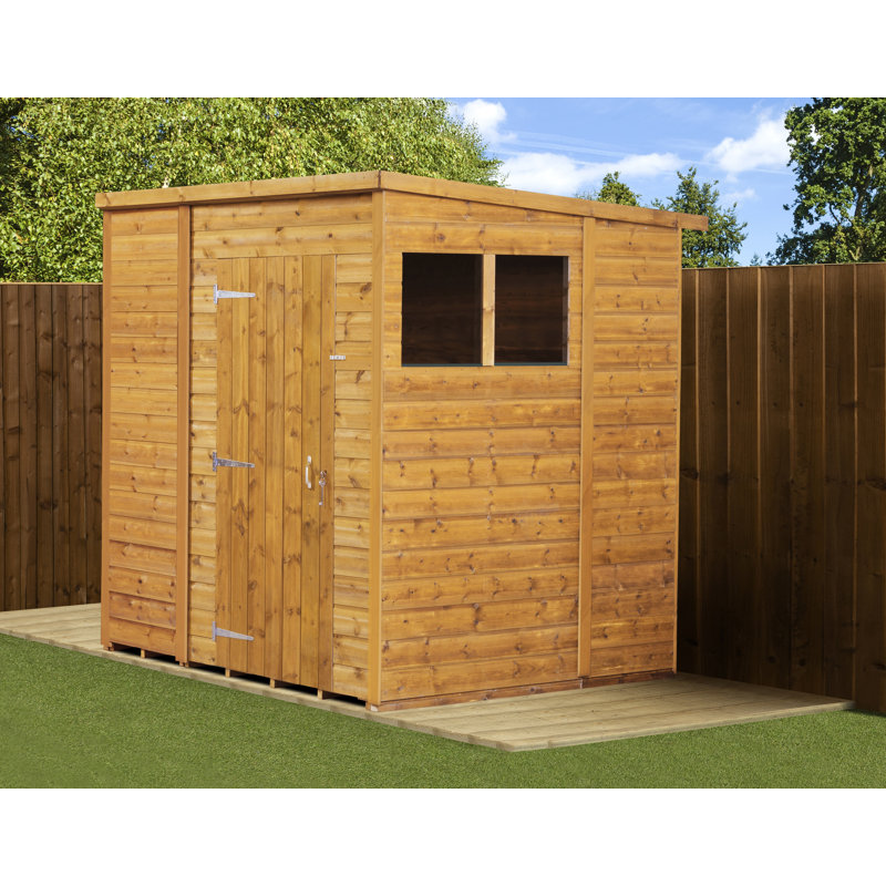Modular Pent Garden Shed  6X6 With Windows