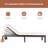 Broshous Outdoor Metal Chaise Lounge , Cushion Included-85001916-17950932