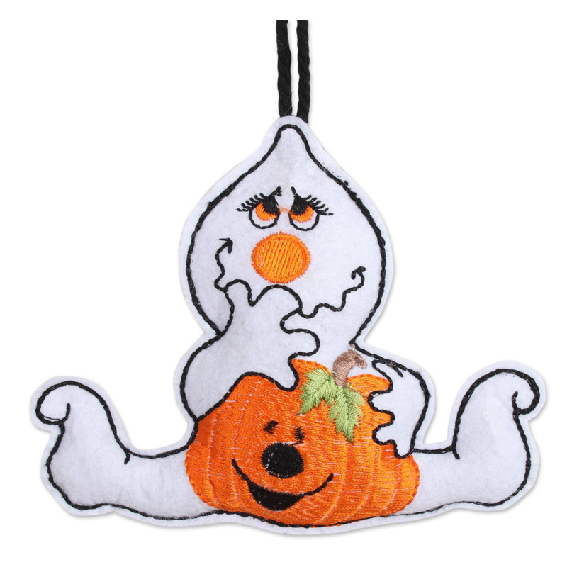 Ensemble d’ornement figurine suspendue pour halloween, Blanc