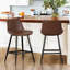 Tabouret de comptoir en faux cuir Macaire-392419285-392419287-351856398