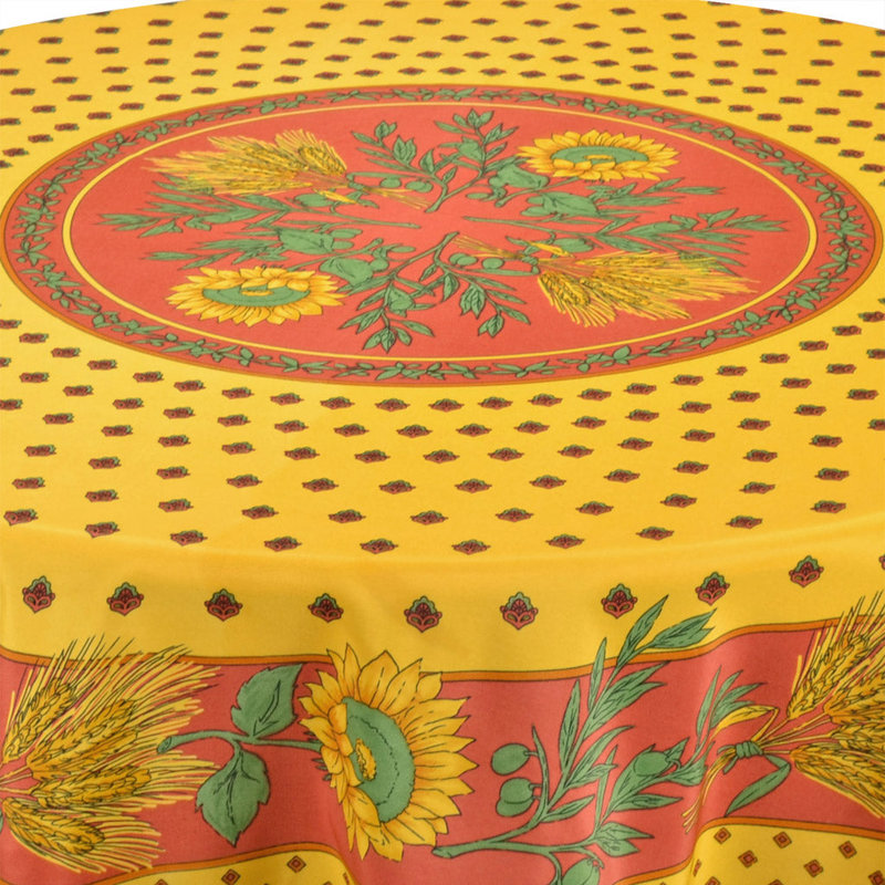 Nappe Ajua Tournesol, Rouge / jaune