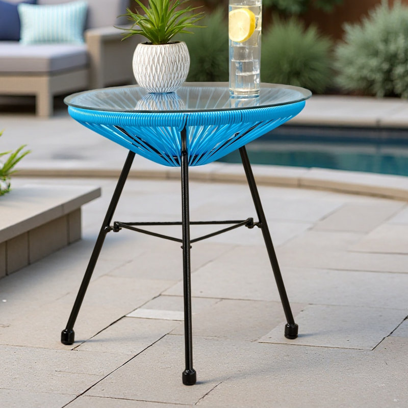 Side Table, Blue