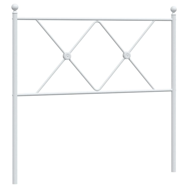 Metro Lane Metal Replace Headboard White 90Cm, Single - 107 x 190 cm, White