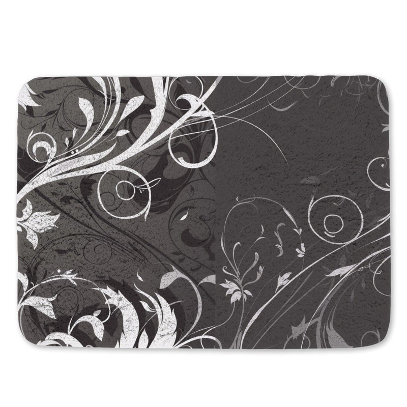 Cresser Microfiber / Microsuede Non-Slip Bath Mat, 17"W x 24"L