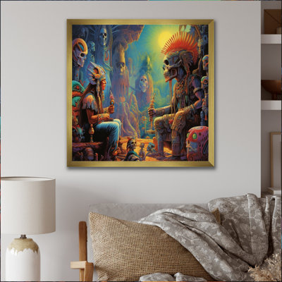 Rituels anciens de l'Amazonie, reproduction sur toile