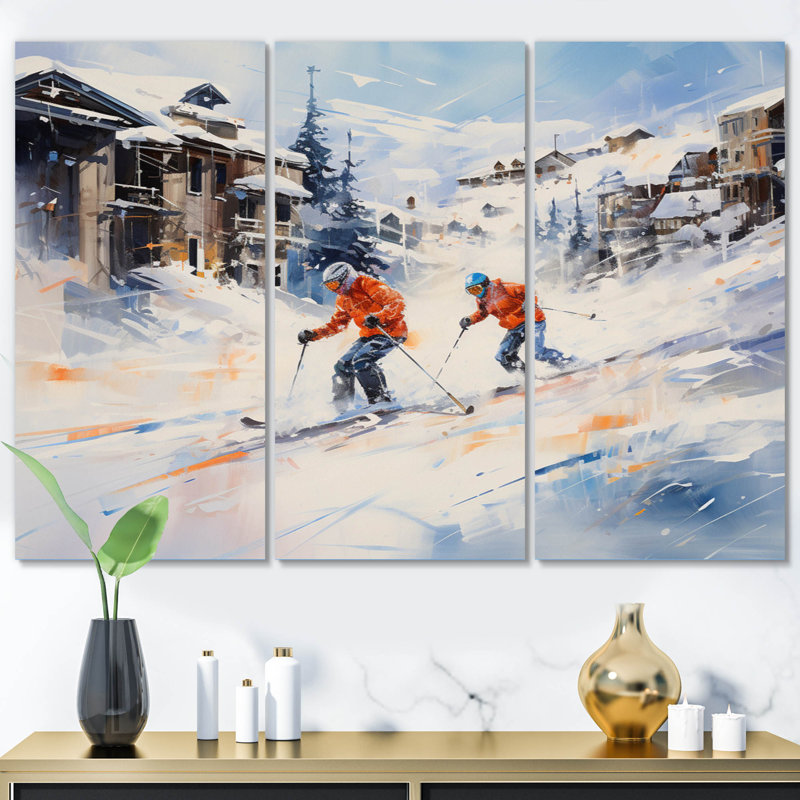 Canada Glimpses Of Whistler V sur toile, 3 pièces, H 32 po x l 48 po x P 1 po