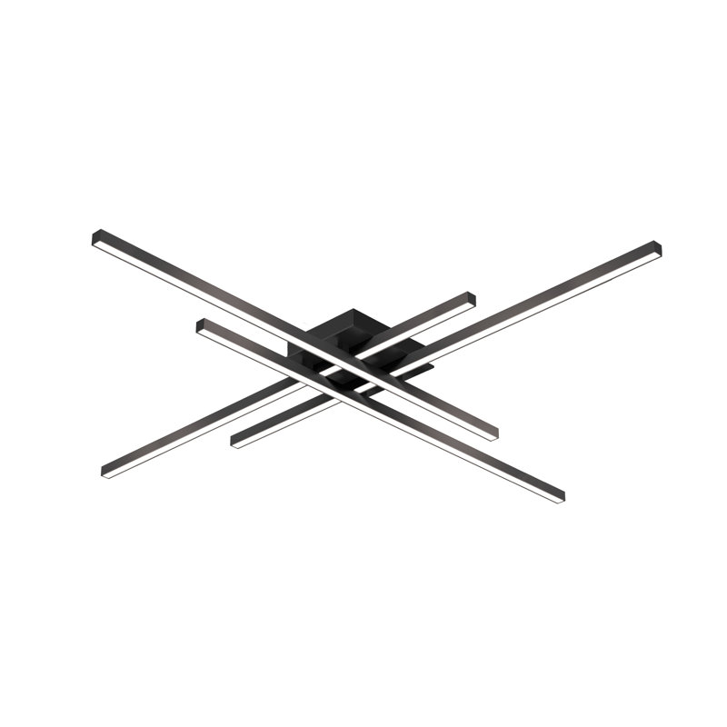 Matte Black Aluminum LED Indoor/Outdoor Flush Mount