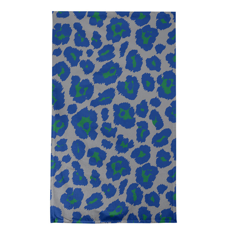 Serviette de thé Seattle, Argent, Mélange de coton
