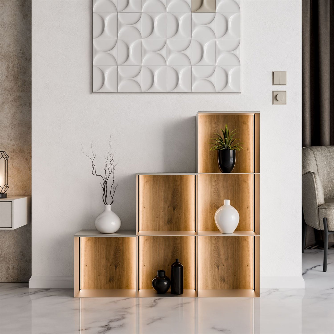 99cm H x 99cm W Metal Bookcase