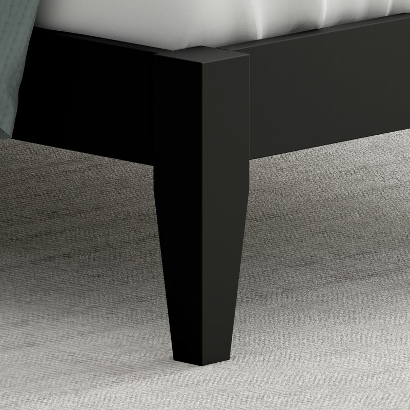 Dorothyann Solid Wood Platform Bed, King, Black