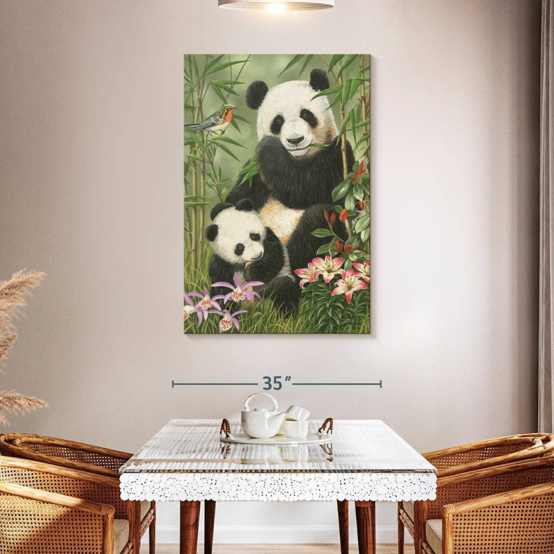 Panda Brampt bambou paradis, H 48 po x l 32 po