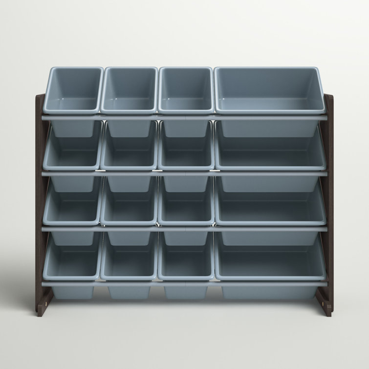 Espresso 12-Bin Toy Organizer