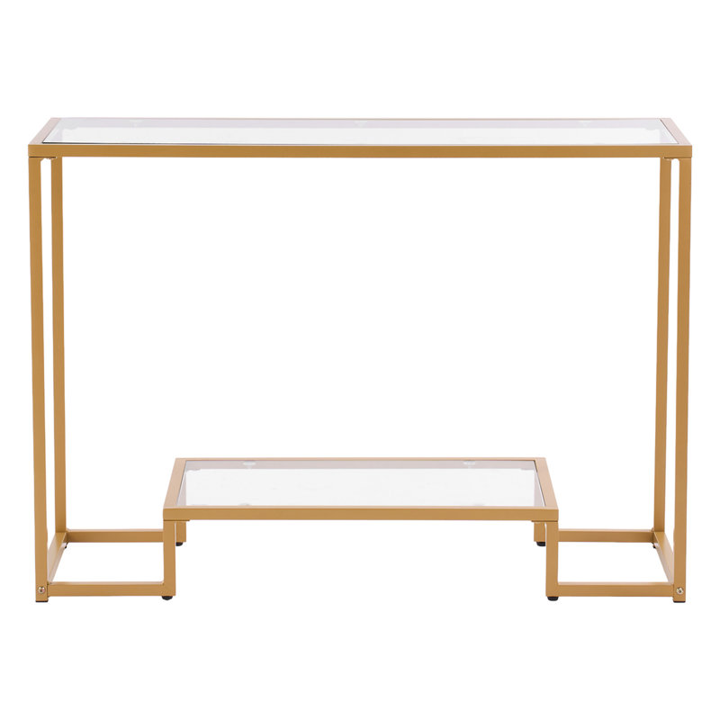 2-Tier Glass Console Table
