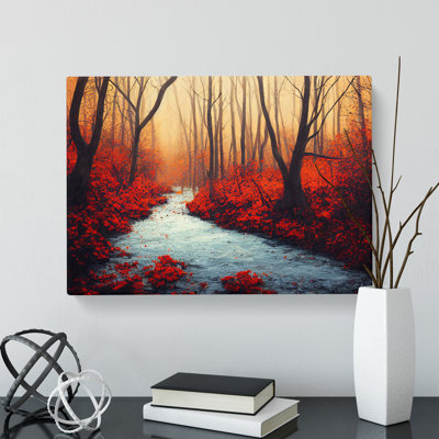 Dignified Autumn Forest - Wrapped Canvas