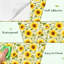 Papier peint auto-adhésif à motif de tournesols floraux sans soudure à motif d'aquarelle-1142570583