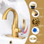 Single-handle Bathroom Faucet with Drain Assembly-89621436