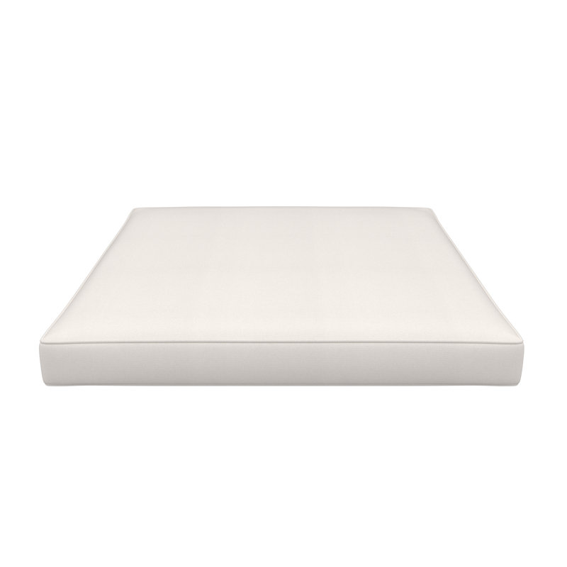 Sunbrella® Outdoor Ottoman Seat Cushion, 20" W x 22" D, Canvas Natural