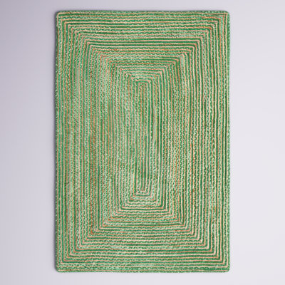 Tapis vert tissé à la main Demartini